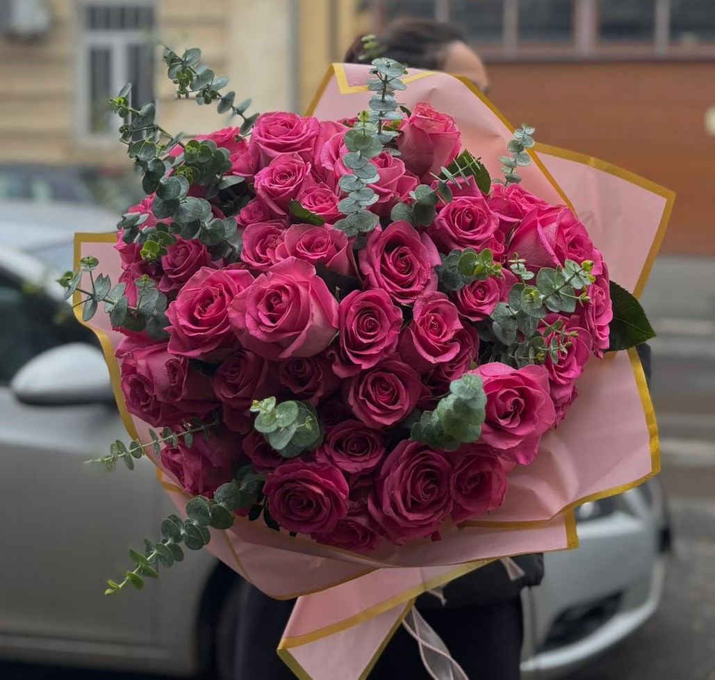 Buchet de Trandafiri Roz